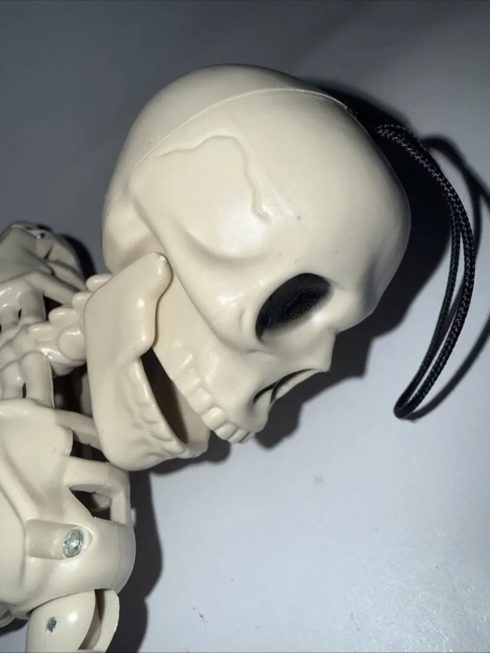 Lot of 2 Halloween Decor Hanging Skeleton & Ghosts Boo Mini LED String Lights